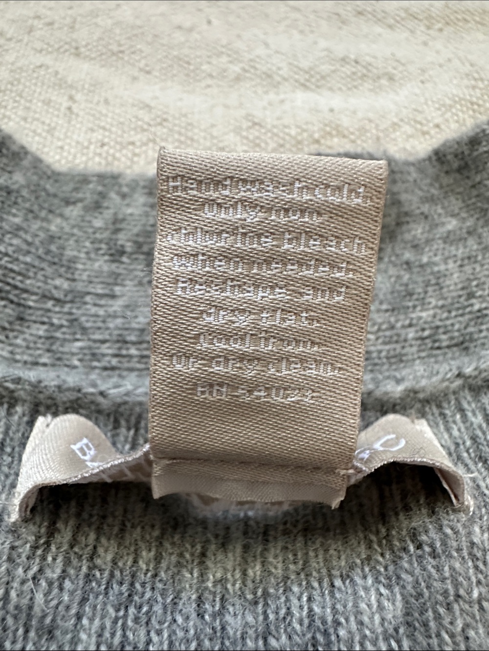 Banana Republic Grey Peplum Sweater Italian Yarn Wool Cashmere Blend - Size S - Picture 3 of 7